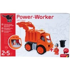 BIG Power-Worker Müllwagen + Figur, Spielfahrzeug -Trendiger Spielzeugladen BIG Power Worker M llwagen Figur Spielfahrzeug@@1788621 2
