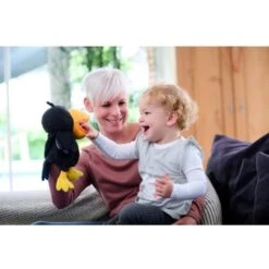 HABA Handpuppe Rabe Theo, Spielfigur -Trendiger Spielzeugladen HABA Handpuppe Rabe Theo Spielfigur@@1912921 4