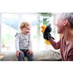 HABA Handpuppe Rabe Theo, Spielfigur -Trendiger Spielzeugladen HABA Handpuppe Rabe Theo Spielfigur@@1912921 5