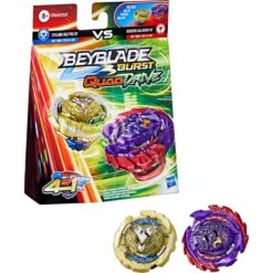 Hasbro Beyblade Burst QuadDrive Cyclone Belfyre F7 Und Berserk Balderov B7, Geschicklichkeitsspiel