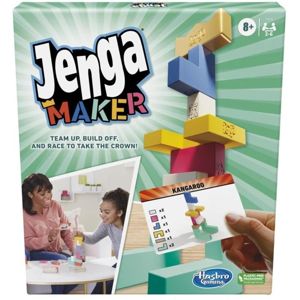 Hasbro Jenga Maker, Geschicklichkeitsspiel 1 Hasbro Jenga Maker, Geschicklichkeitsspiel