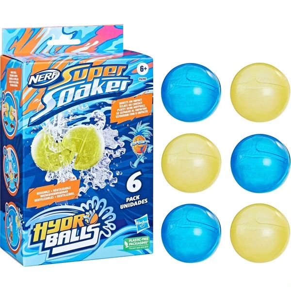 Hasbro Nerf Super Soaker Hydro Balls 6er-Pack, Wasserspielzeug 1 Hasbro Nerf Super Soaker Hydro Balls 6er-Pack, Wasserspielzeug