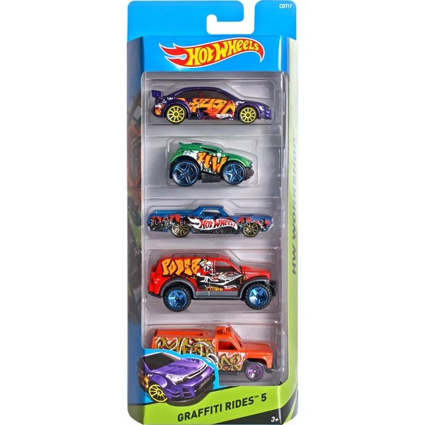 Hot Wheels 5er Geschenkset Sortiment, Spielfahrzeug 2 Hot Wheels 5er Geschenkset Sortiment, Spielfahrzeug – Bild 2
