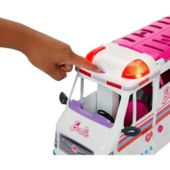 Mattel Barbie 2-in-1 Krankenwagen Spielset, Spielfahrzeug -Trendiger Spielzeugladen Mattel Barbie 2 in 1 Krankenwagen Spielset Spielfahrzeug@@1919785 3