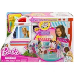 Mattel Barbie 2-in-1 Krankenwagen Spielset, Spielfahrzeug -Trendiger Spielzeugladen Mattel Barbie 2 in 1 Krankenwagen Spielset Spielfahrzeug@@1919785 4