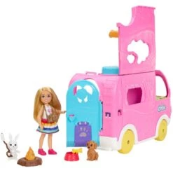 Mattel Barbie Chelsea 2-in-1 Camper, Spielfahrzeug -Trendiger Spielzeugladen Mattel Barbie Chelsea 2 in 1 Camper Spielfahrzeug@@1919784 3
