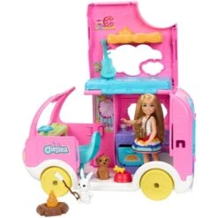 Mattel Barbie Chelsea 2-in-1 Camper, Spielfahrzeug -Trendiger Spielzeugladen Mattel Barbie Chelsea 2 in 1 Camper Spielfahrzeug@@1919784 4