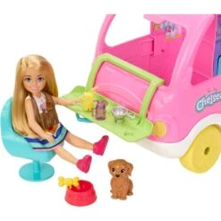 Mattel Barbie Chelsea 2-in-1 Camper, Spielfahrzeug -Trendiger Spielzeugladen Mattel Barbie Chelsea 2 in 1 Camper Spielfahrzeug@@1919784 6