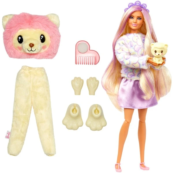 Mattel Barbie Cutie Reveal Cozy Cute Serie - Löwe, Puppe 1 Mattel Barbie Cutie Reveal Cozy Cute Serie - Löwe, Puppe