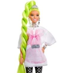 Mattel Barbie Extra Puppe Neongrünes Haar -Trendiger Spielzeugladen Mattel Barbie Extra Puppe Neongr nes Haar@@1806312 3