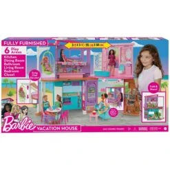 Mattel Barbie Malibu Haus, Spielgebäude -Trendiger Spielzeugladen Mattel Barbie Malibu Haus Spielgeb ude@@1846659 13