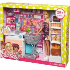 Mattel Barbie Supermarkt Und Puppe -Trendiger Spielzeugladen Mattel Barbie Supermarkt und Puppe@@1ssmubc2 8