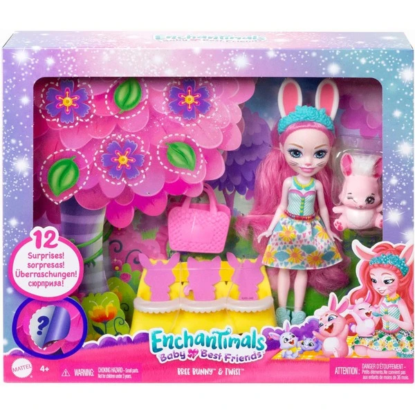 Mattel Enchantimals Baby Bestie Bree Bunny & Twist Bunny, Puppe 5 Mattel Enchantimals Baby Bestie Bree Bunny & Twist Bunny, Puppe – Bild 5