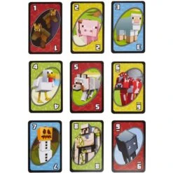 Mattel Games UNO Minecraft, Kartenspiel -Trendiger Spielzeugladen Mattel Games UNO Minecraft Kartenspiel@@1888500 2