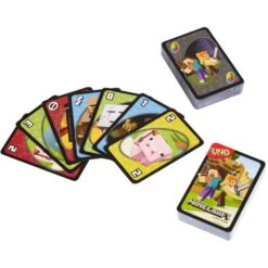 Mattel Games UNO Minecraft, Kartenspiel -Trendiger Spielzeugladen Mattel Games UNO Minecraft Kartenspiel@@1888500 3