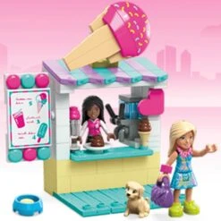 Mattel MEGA Barbie Cabrio & Eisstand, Konstruktionsspielzeug -Trendiger Spielzeugladen Mattel MEGA Barbie Cabrio Eisstand Konstruktionsspielzeug@@1919356 3
