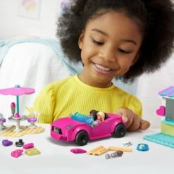 Mattel MEGA Barbie Cabrio & Eisstand, Konstruktionsspielzeug -Trendiger Spielzeugladen Mattel MEGA Barbie Cabrio Eisstand Konstruktionsspielzeug@@1919356 7
