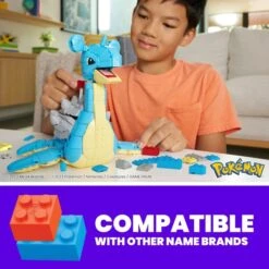 Mattel MEGA Pokémon Lapras, Konstruktionsspielzeug -Trendiger Spielzeugladen Mattel MEGA Pok mon Lapras Konstruktionsspielzeug@@1919362 7