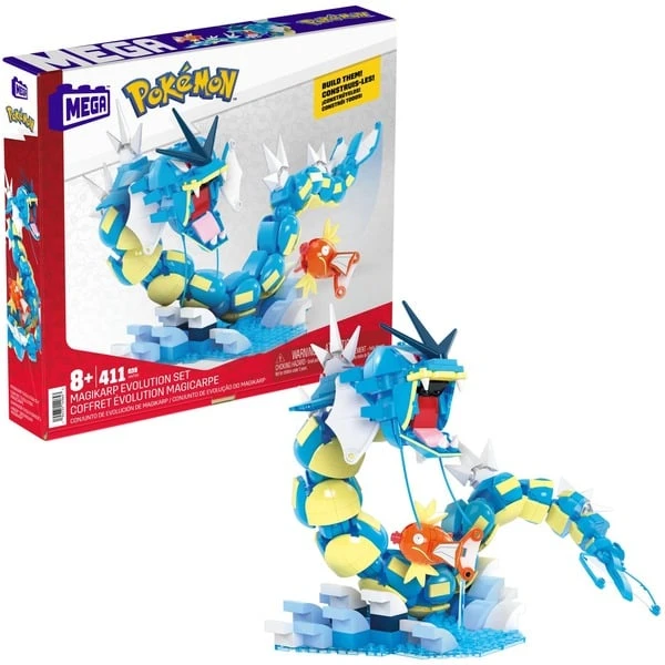 Mattel MEGA Pokémon Magikarp Evolution Set, Konstruktionsspielzeug 1 Mattel MEGA Pokémon Magikarp Evolution Set, Konstruktionsspielzeug