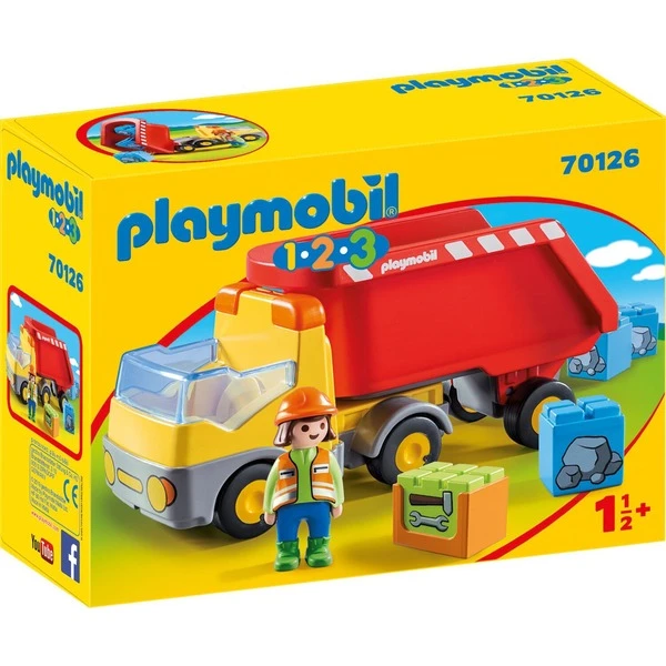 PLAYMOBIL 70126 1.2.3 Kipplaster, Konstruktionsspielzeug 1 PLAYMOBIL 70126 1.2.3 Kipplaster, Konstruktionsspielzeug