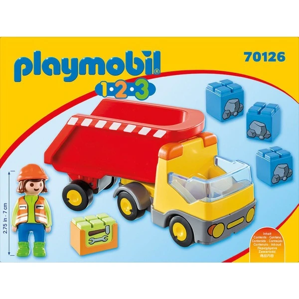 PLAYMOBIL 70126 1.2.3 Kipplaster, Konstruktionsspielzeug 2 PLAYMOBIL 70126 1.2.3 Kipplaster, Konstruktionsspielzeug – Bild 2