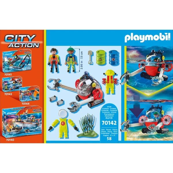 PLAYMOBIL 70142 City Action Seenot: Umwelteinsatz Mit Tauchboot, Konstruktionsspielzeug 6 PLAYMOBIL 70142 City Action Seenot: Umwelteinsatz Mit Tauchboot, Konstruktionsspielzeug – Bild 6