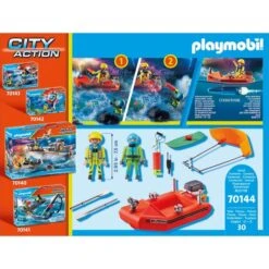 PLAYMOBIL 70144 City Action Seenot: Kitesurfer-Rettung Mit Boot, Konstruktionsspielzeug 11 PLAYMOBIL 70144 City Action Seenot: Kitesurfer-Rettung Mit Boot, Konstruktionsspielzeug -Trendiger Spielzeugladen PLAYMOBIL 70144 City Action Seenot Kitesurfer Rettung mit Boot Konstruktionsspielzeug@@1685383 5