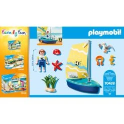 PLAYMOBIL 70438 Family Fun Segeljolle, Konstruktionsspielzeug -Trendiger Spielzeugladen PLAYMOBIL 70438 Family Fun Segeljolle Konstruktionsspielzeug@@1sspky1e 3