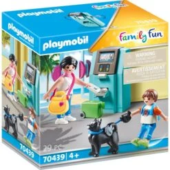 PLAYMOBIL 70439 Family Fun Urlauber Mit Geldautomat, Konstruktionsspielzeug