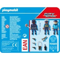 PLAYMOBIL 70669 City Action Figurenset Polizei, Konstruktionsspielzeug -Trendiger Spielzeugladen PLAYMOBIL 70669 City Action Figurenset Polizei Konstruktionsspielzeug@@1680460 2