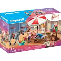 PLAYMOBIL 70696 Spirit Miradero Süßigkeitenstand, Konstruktionsspielzeug