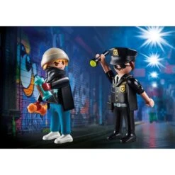 PLAYMOBIL 70822 DuoPack Polizist Und Sprayer, Konstruktionsspielzeug -Trendiger Spielzeugladen PLAYMOBIL 70822 DuoPack Polizist und Sprayer Konstruktionsspielzeug@@1802216 1