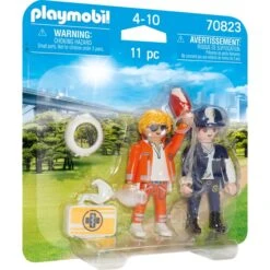 PLAYMOBIL 70823 DuoPack Notarzt Und Polizistin, Konstruktionsspielzeug