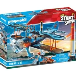 PLAYMOBIL 70831 Air Stuntshow Doppeldecker "Phönix", Konstruktionsspielzeug