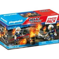 PLAYMOBIL 70907 City Action Starter Pack Feuerwehrübung, Konstruktionsspielzeug