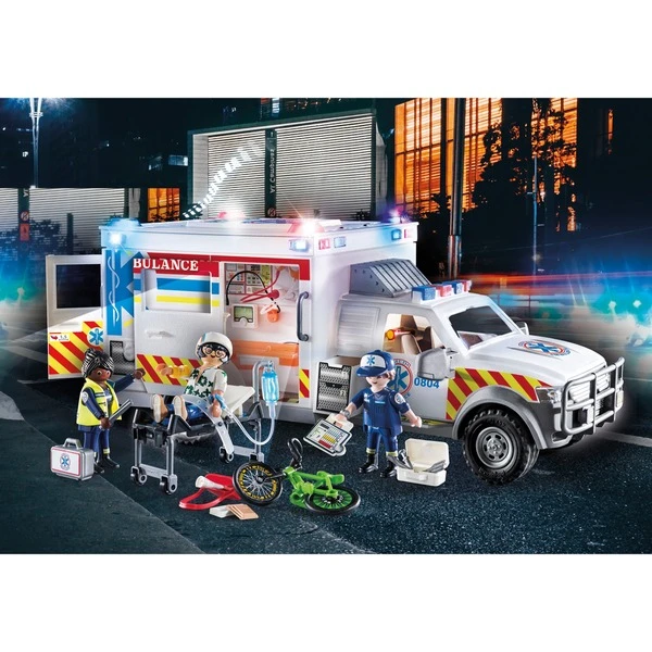 PLAYMOBIL 70936 City Action Rettungs-Fahrzeug: US Ambulance, Konstruktionsspielzeug 3 PLAYMOBIL 70936 City Action Rettungs-Fahrzeug: US Ambulance, Konstruktionsspielzeug – Bild 3