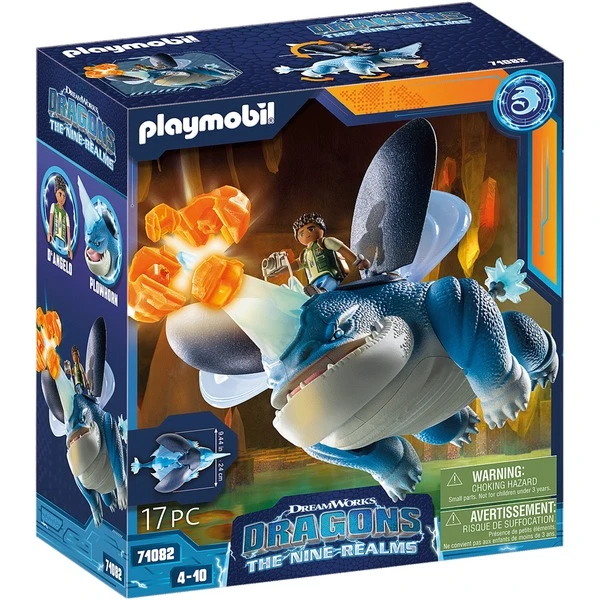 PLAYMOBIL 71082 Dragons: The Nine Realms - Plowhorn & D'Angelo, Konstruktionsspielzeug
