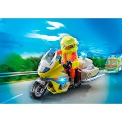 PLAYMOBIL 71205 Notarzt-Motorrad Mit Blinklicht, Konstruktionsspielzeug -Trendiger Spielzeugladen PLAYMOBIL 71205 Notarzt Motorrad mit Blinklicht Konstruktionsspielzeug@@1888949 2