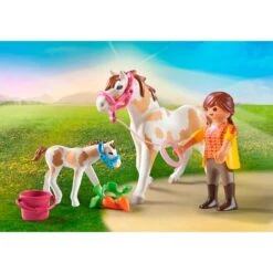 PLAYMOBIL 71243 Pferd Mit Fohlen, Konstruktionsspielzeug -Trendiger Spielzeugladen PLAYMOBIL 71243 Pferd mit Fohlen Konstruktionsspielzeug@@1888976 2