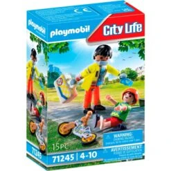 PLAYMOBIL 71245 City Life - Sanitäter Mit Patient, Konstruktionsspielzeug