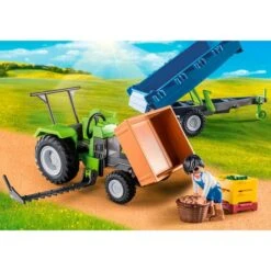 PLAYMOBIL 71249 Traktor Mit Hänger, Konstruktionsspielzeug -Trendiger Spielzeugladen PLAYMOBIL 71249 Traktor mit H nger Konstruktionsspielzeug@@1888993 4