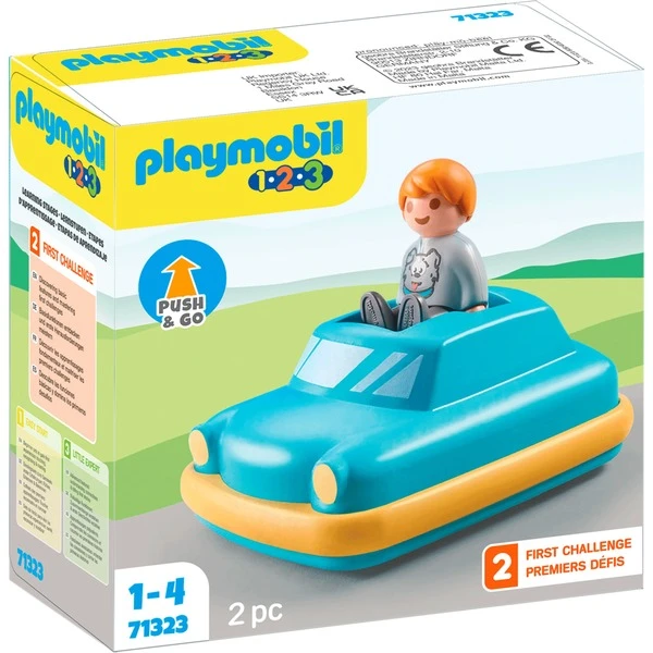 PLAYMOBIL 71323 1.2.3 Push & Go Car, Konstruktionsspielzeug 1 PLAYMOBIL 71323 1.2.3 Push & Go Car, Konstruktionsspielzeug