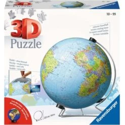 Ravensburger 3D Puzzle-Ball Globus In Deutscher Sprache