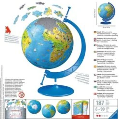 Ravensburger 3D Puzzle-Ball Kinderglobus In Deutscher Sprache -Trendiger Spielzeugladen Ravensburger 3D Puzzle Ball Kinderglobus in deutscher Sprache@@1546094 2