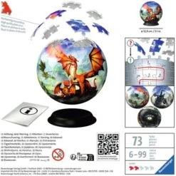 Ravensburger 3D Puzzle-Ball Mystische Drachen -Trendiger Spielzeugladen Ravensburger 3D Puzzle Ball Mystische Drachen@@1911618 2