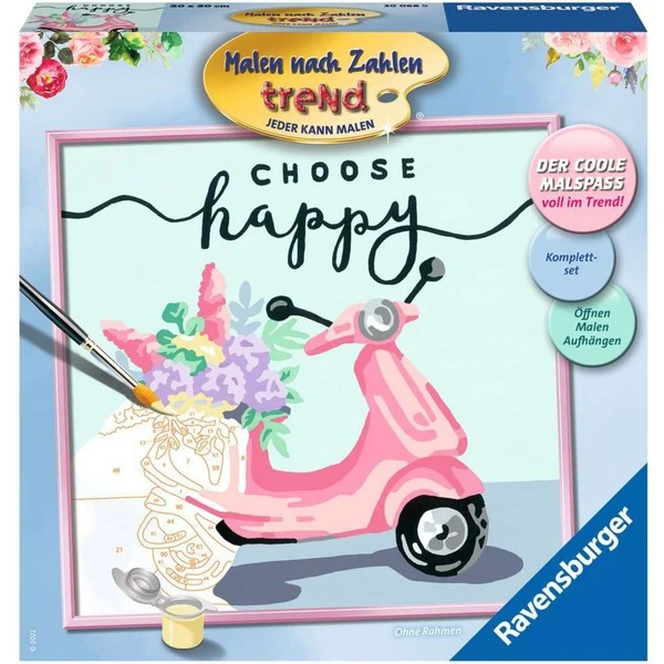 Ravensburger Malen Nach Zahlen - Choose Happy 1 Ravensburger Malen Nach Zahlen - Choose Happy