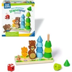 Ravensburger Ministeps: Butz' Bärenstarkes Stapelspiel, Geschicklichkeitsspiel -Trendiger Spielzeugladen Ravensburger ministeps Butz b renstarkes Stapelspiel Geschicklichkeitsspiel@@1911084 1
