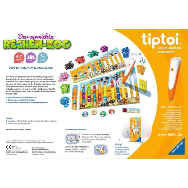 Ravensburger Tiptoi Der Verrückte Rechen-Zoo, Brettspiel 4 Ravensburger Tiptoi Der Verrückte Rechen-Zoo, Brettspiel – Bild 4