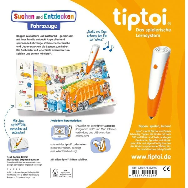 Ravensburger Tiptoi Suchen Und Entdecken: Fahrzeuge, Lernbuch 2 Ravensburger Tiptoi Suchen Und Entdecken: Fahrzeuge, Lernbuch – Bild 2