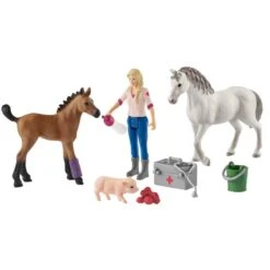 Schleich Farm World Arztbesuch Bei Stute Und Fohlen, Spielfigur